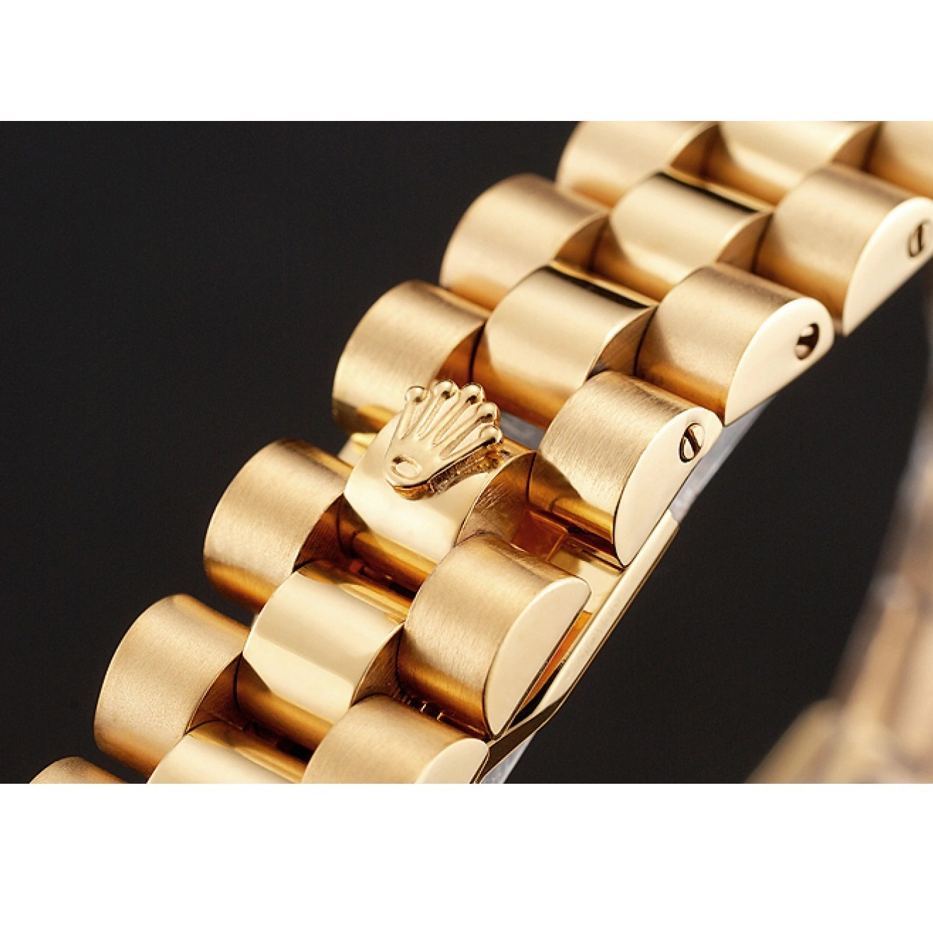 Aaa fake watches Gold Bezel Swiss Rolex Bracelet 1454095 Diamond Dial Lady-Datejust Champagne 0801